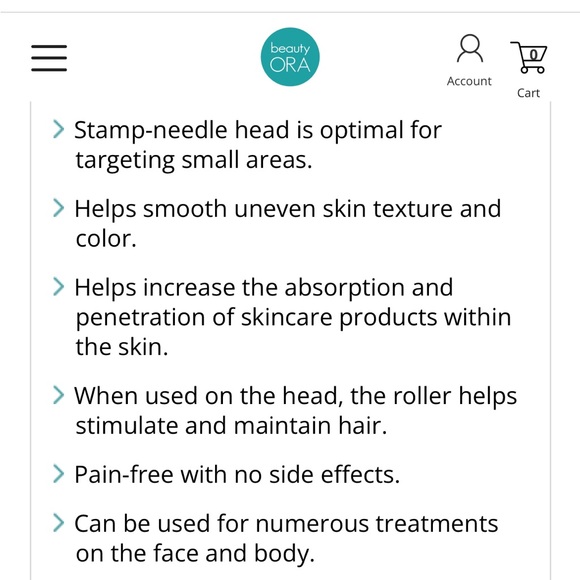 ORA Microneedle Face & Full Body Roller Kit (5 piece kit) - Picture 9 of 10